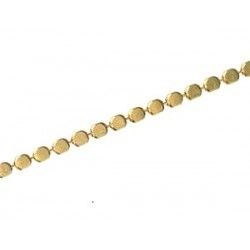 Flat ball chain 2mm GOLD COLOR x50cm