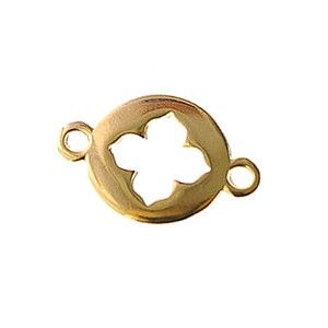 Intercalaire croix indienne 16.3x10.6mm DORÉ x1