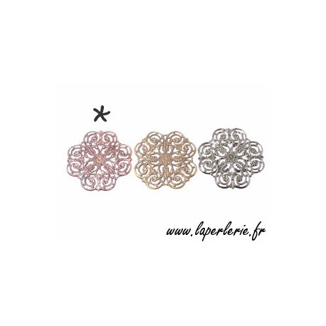 Estampe trêfle 50x50 mm CUIVRE  - 1