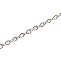 Chain oval ring 3x4.2mm SILVER COLOR x1m