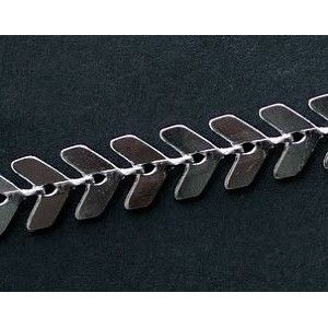 Chaîne épi 6.2x4.5mm ARGENTÉ x50cm