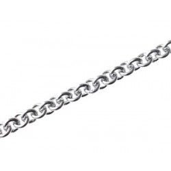 Chain round ring 4.5mm SILVER COLOR, x50cm