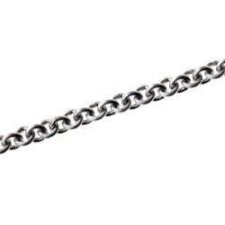 Chain round ring 4.5mm MAT SILVER COLOR, x50cm