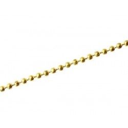 Round bead chain 2mm GOLD COLOR,1 meter.