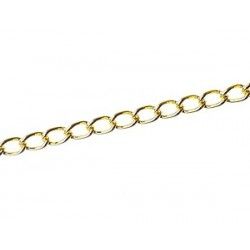 Chain extended ring 4mm GOLD COLOR,1 meter.