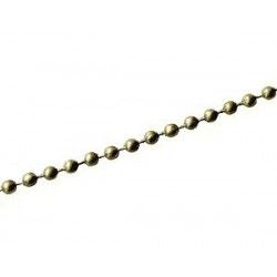 Round bead chain 2mm BRONZE COLOR,1 meter.