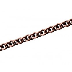 Chain round ring 4.5mm OLD COPPER COLOR, x50cm