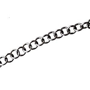 Chaîne maille ronde 5.8mm ÉTAIN, le mètre.