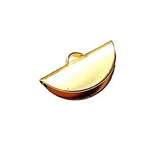 Embout demi-lune 19.6x11mm DORÉ x1