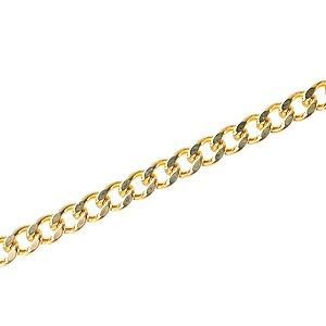 Chaîne gourmette 3.5mm DORÉ x50cm