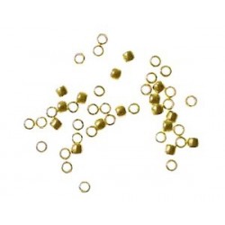 Crimp beads 0.9mm GOLD TONE x100