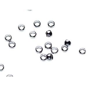 Perles à écraser 2.7mm ARGENTÉ x10