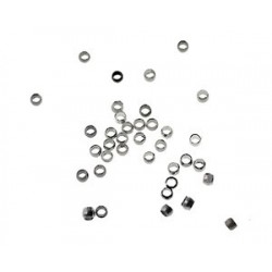 Crimp beads 1.4mm int. NICKEL TONE x10