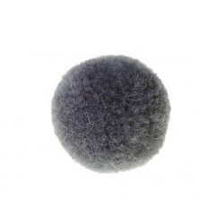 Pompon polyester 14mm GRIS x10