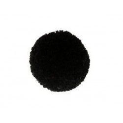 Pompon polyester 14mm BLACK x10