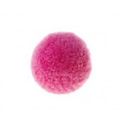 Pompon polyester 14mm PINK x10