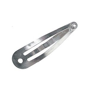 Barrette à cheveux 39x11mm ARGENTÉ x1