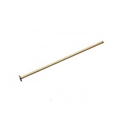 Head pin 25x0.7mm Gold Plated x2