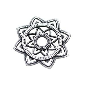 Estampe étoile 30mm ARGENTE VIEILLI