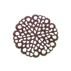 Estampe fine 29mm CUIVRE VIEILLI