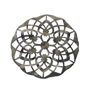 Estampe ronde 60mm LAITON VIEILLI