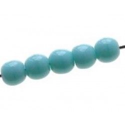 Ronde 6mm LIGHT TURQUOISE OPAQUE x10