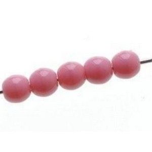Ronde 6mm ROSE OPAQUE x10