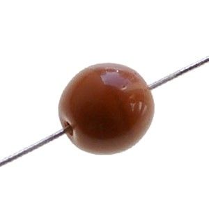Ronde 10mm CARAMEL  x4