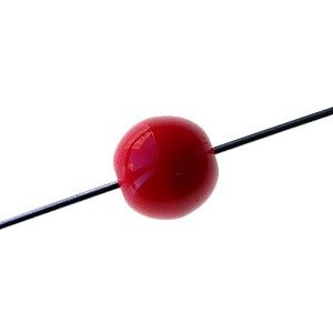 Ronde 8mm ROUGE OPAQUE x5