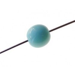 Ronde 8mm LIGHT TURQUOISE OPAQUE x5