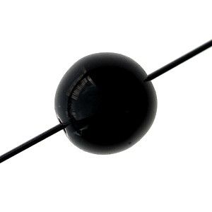 Ronde 10mm NOIR OPAQUE x2