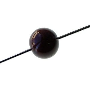 Ronde 8mm MARRON OPAQUE x5