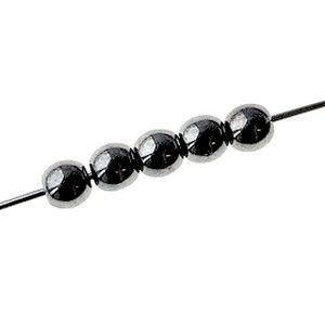 Ronde 4mm JET HEMATITE x50