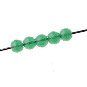 Ronde 4mm VERT OPAL x50