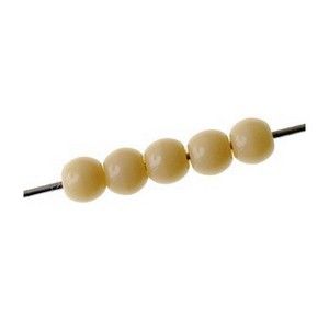 Ronde 3mm LIGHT BEIGE OPAQUE x30
