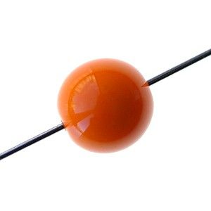 Ronde 10mm LIGHT ORANGE OPAQUE x2