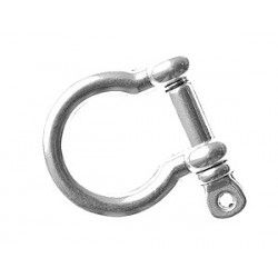 Manille clasp 22x25mm SILVER COLOR x1