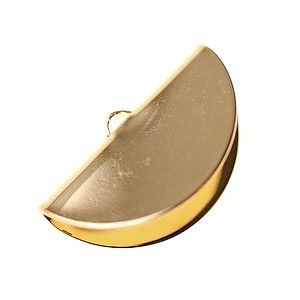 Embout demi-lune 25x14mm DORÉ x1