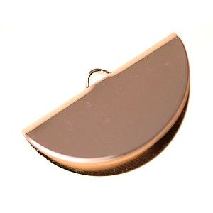 Embout demi-lune 25x14mm ROSE GOLD x1
