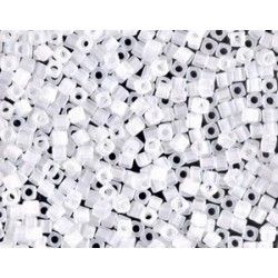 Square beads 1.8mm 131FR Crystal Mat AB, + or - 8g