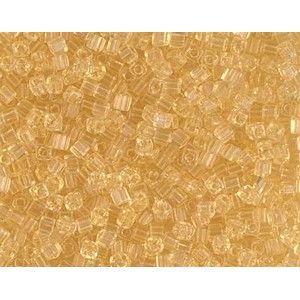 Cube Miyuki 1.8mm 132 Transparent Light Topaz, les +/- 8g