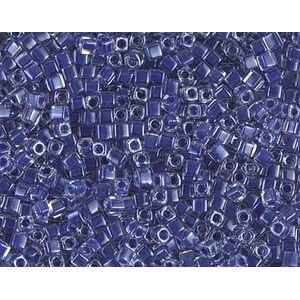 Cube Miyuki 1.8mm 239 Crystal Royal Blue Lined, les +/- 8g
