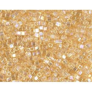 Cube Miyuki 1.8mm 251 Transparent Light Topaz AB, les +/- 8g
