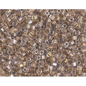Cube Miyuki 1.8mm 234 Crystal Gold Lined, les +/- 8g