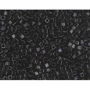 Cube Miyuki 1.8mm 401 Black Opaque, les +/- 8g