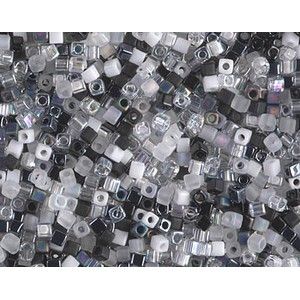 Cube Miyuki 1.8mm Mix 01 Black & White, les +/- 8g