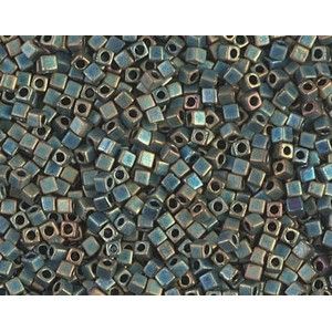 Cube Miyuki 1.8mm 2008 Metallic Patina Iris Mat, les +/- 8g