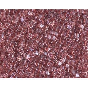 Cube Miyuki 1.8mm 2601 Crystal Spkl Rose Antique Rose Lined, les +/- 8g