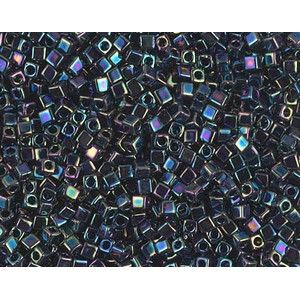 Cube Miyuki 1.8mm 455 Metallic Variegated Blue Iris, les +/- 8g