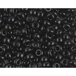 Seed beads Miyuki 6/0 401 Opaque Black x10g